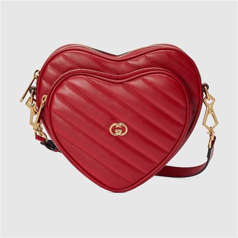 borsa gucci cuore dietro|Gucci Mini borsa a spalla a forma di cuore con .